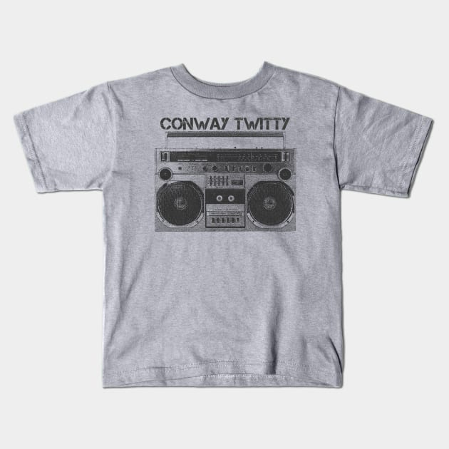 Conway Twitty / Hip Hop Tape Kids T-Shirt by SecondLife.Art